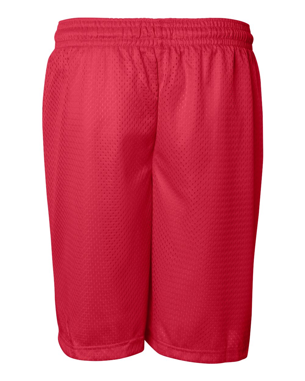 PE | Mesh Shorts (Unisex) — Red, back view